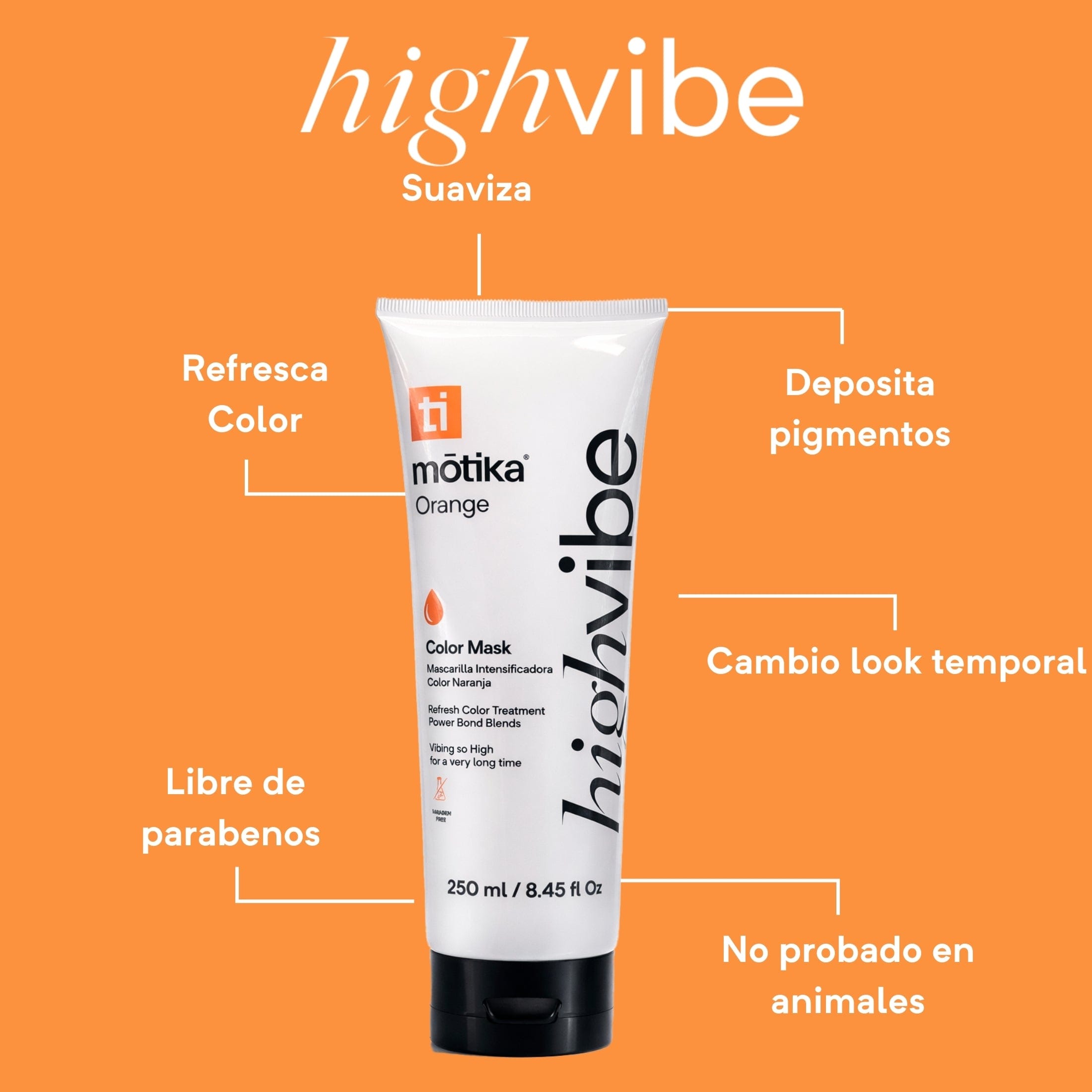 HIGHVIBE HAIR MASK ORANGE - Image 2