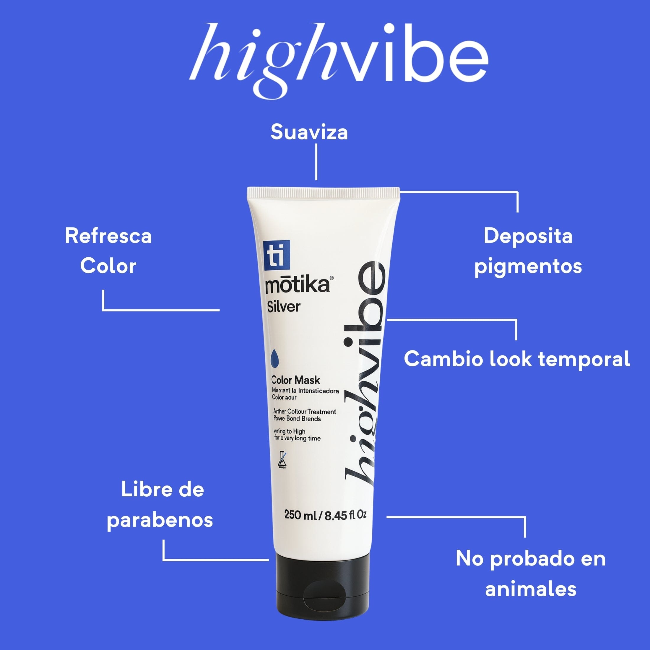 HIGHVIBE HAIR MASK SILVER - Image 2